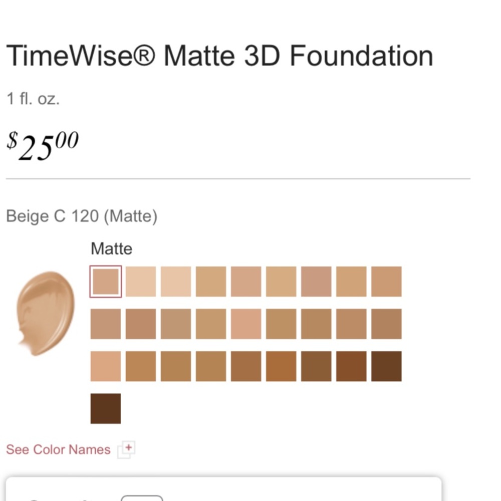 Beige 120 Mary Kay Foundation.